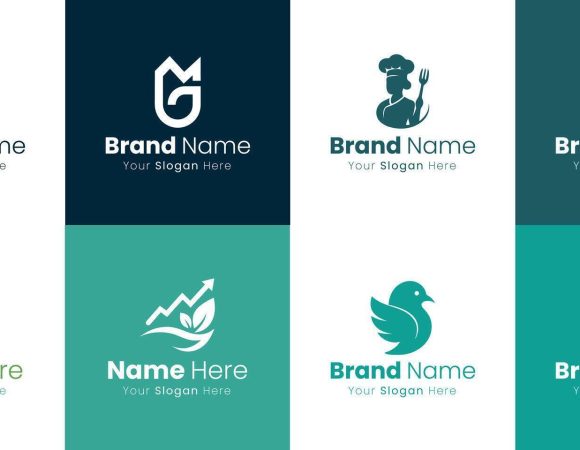 professional graphic design services for unique brand identity creation and visual logo development vector